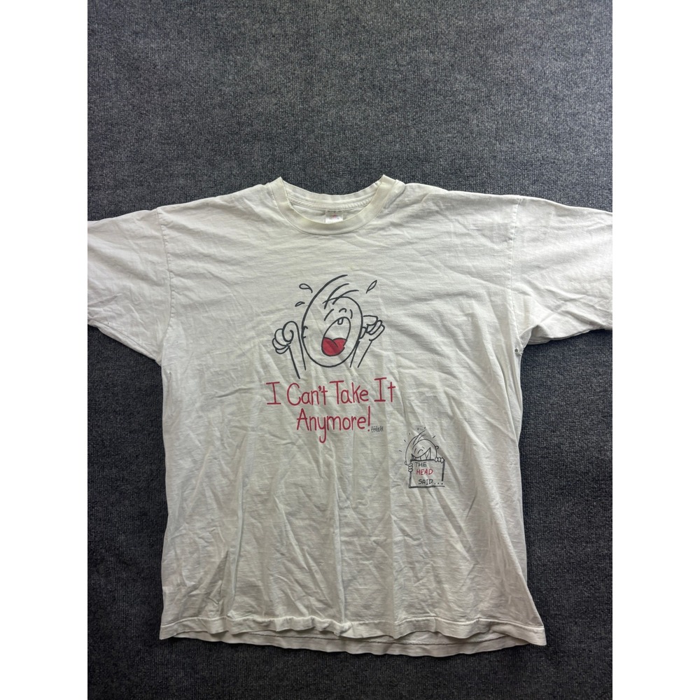 VNTG  I Can't Take It Anymore Freeze Fruit of the Loom Graphic T-Shirt Mens 2XL